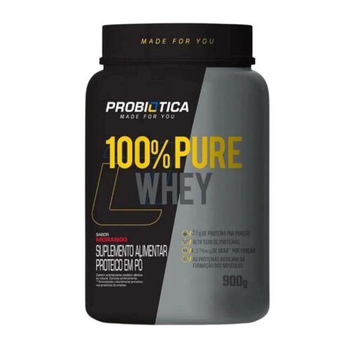 WHEY 100 PROBIOTICA MORANGO Unidade
