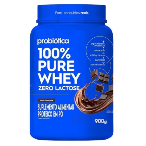 100 PURE WHEY ZERO LACTOSE CHOCOLATE PROBIOTICA Unidade